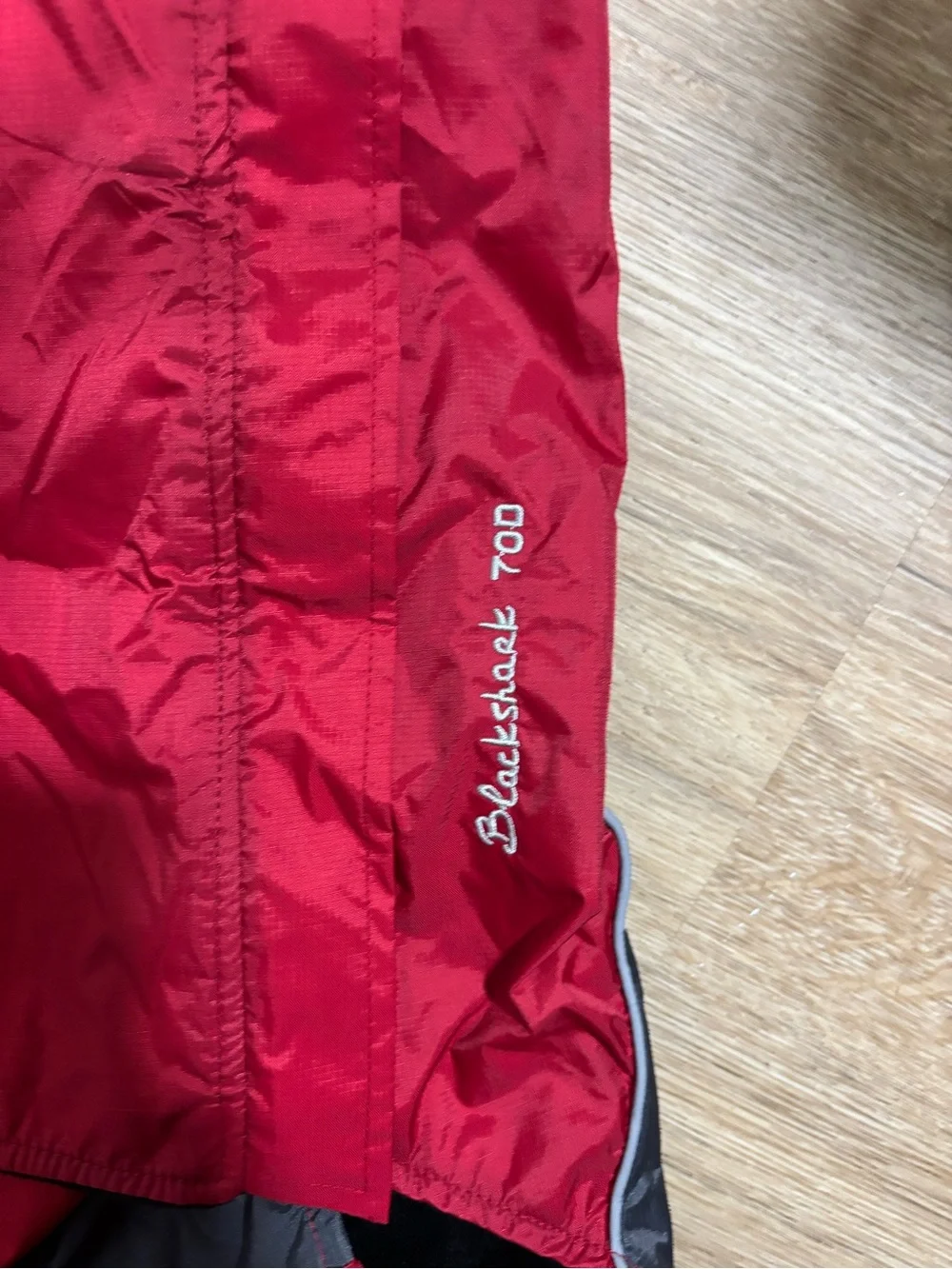 Pet Life Red and Gray Reflective Waterproof Dog Jumpsuit
